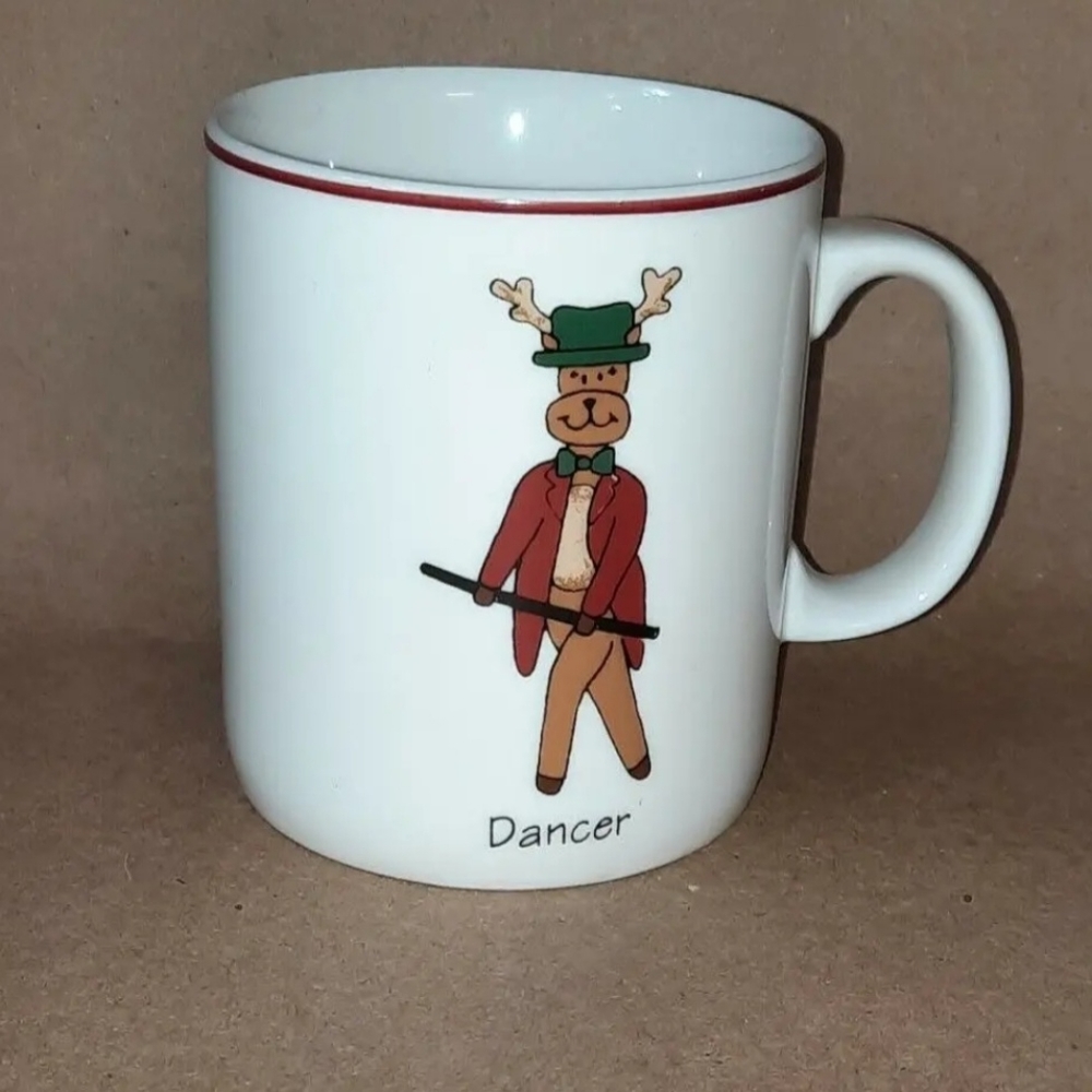 Dancer Reindeer Christmas Coffee Mug